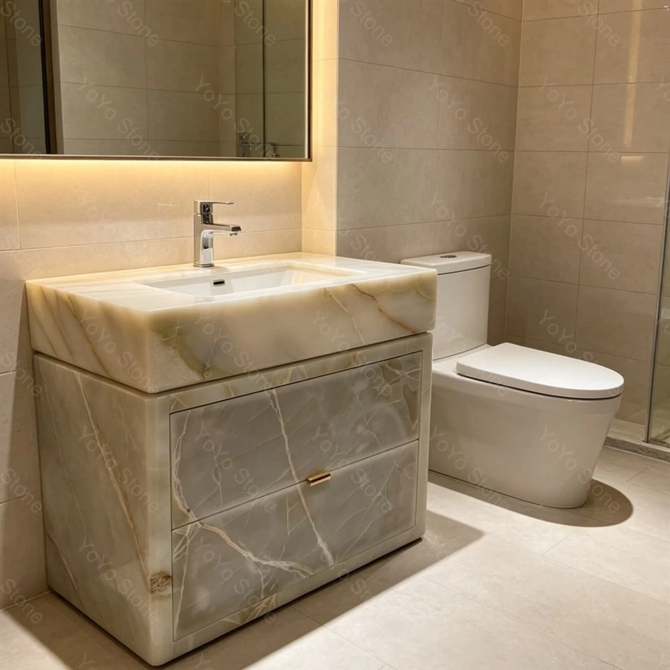 Green Onyx Sink Cabinet